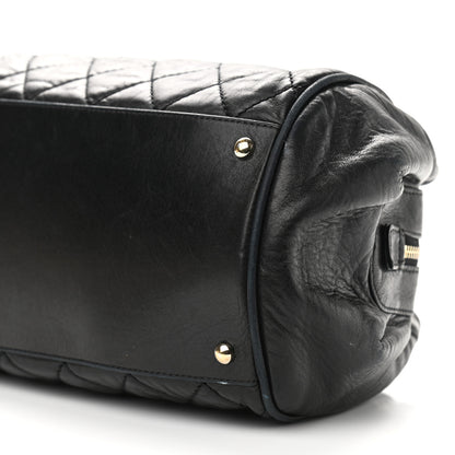 Chanel Distressed Lambskin Lady Braid Bowler Black 9 of 9