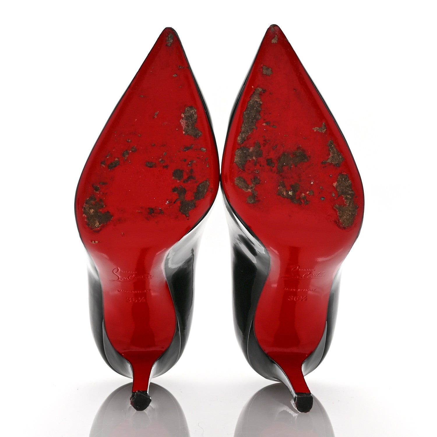Christian Louboutin Patent Pigalle 100 Pumps 36.5 Black 6 of 11