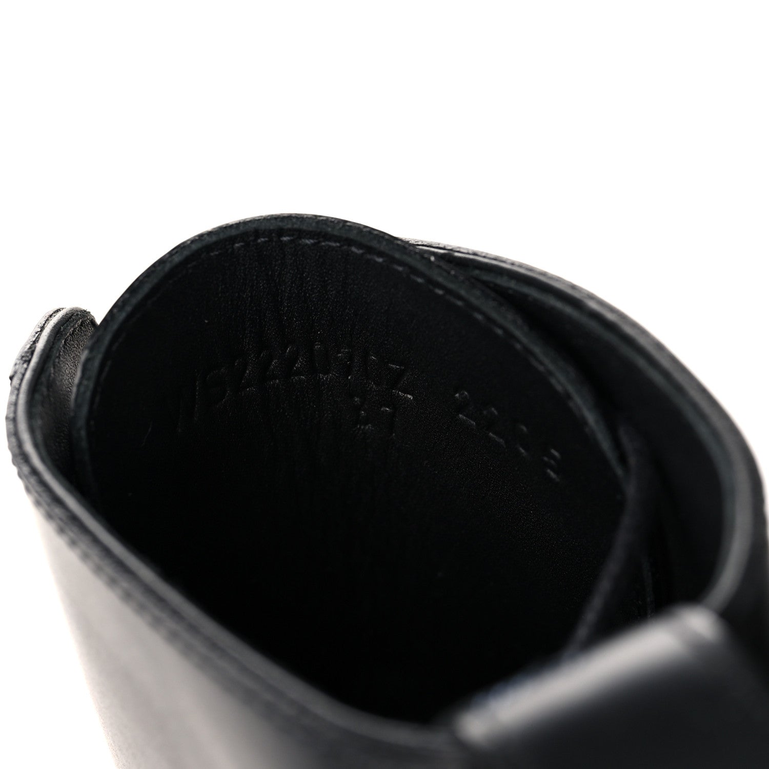 Hermes Glossed Calfskin Funk Ankle Boots 37 Black 7 of 7