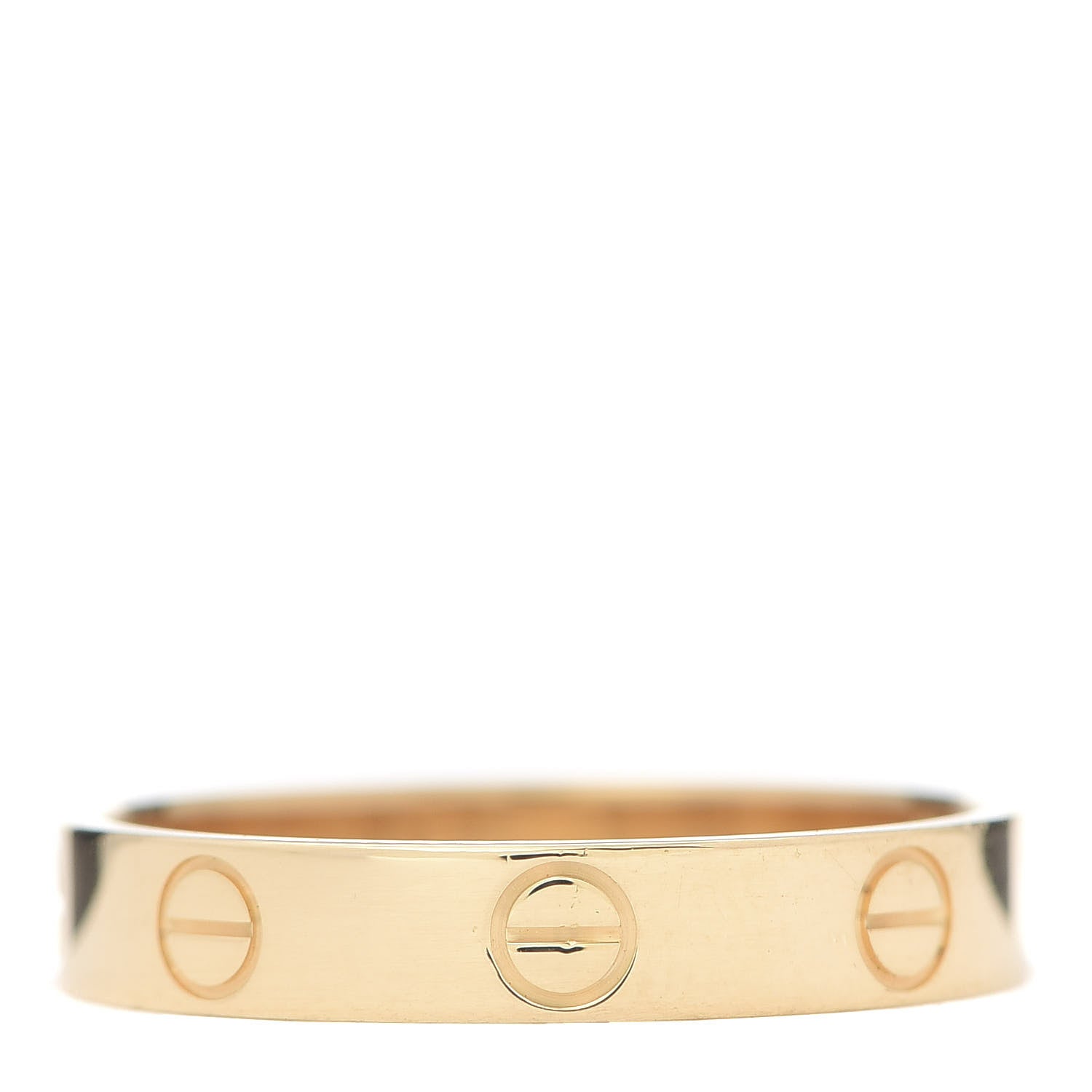 Cartier 18K Yellow Gold 3.5mm LOVE Wedding Band Ring 55 7.25 3 of 5
