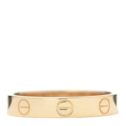 Cartier 18K Yellow Gold 3.5mm LOVE Wedding Band Ring 55 7.25 3 of 5