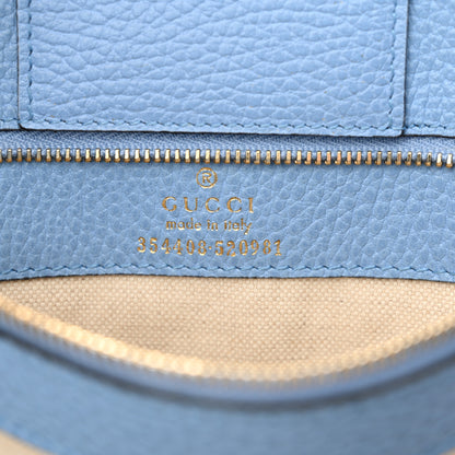 Gucci Dollar Calfskin Small Swing Tote Camelia Mineral Blue 6 of 15
