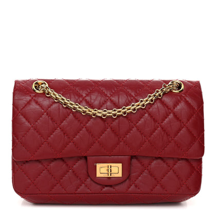 Chanel Aged Calfskin Quilted 2.55 Reissue 225 Flap Red 1 of 10