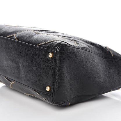 Chanel Caviar CC Stitched Hobo Black 10 of 10