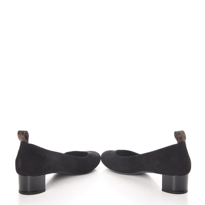 Louis Vuitton Suede Uniformes Pump 40 Black 5 of 10