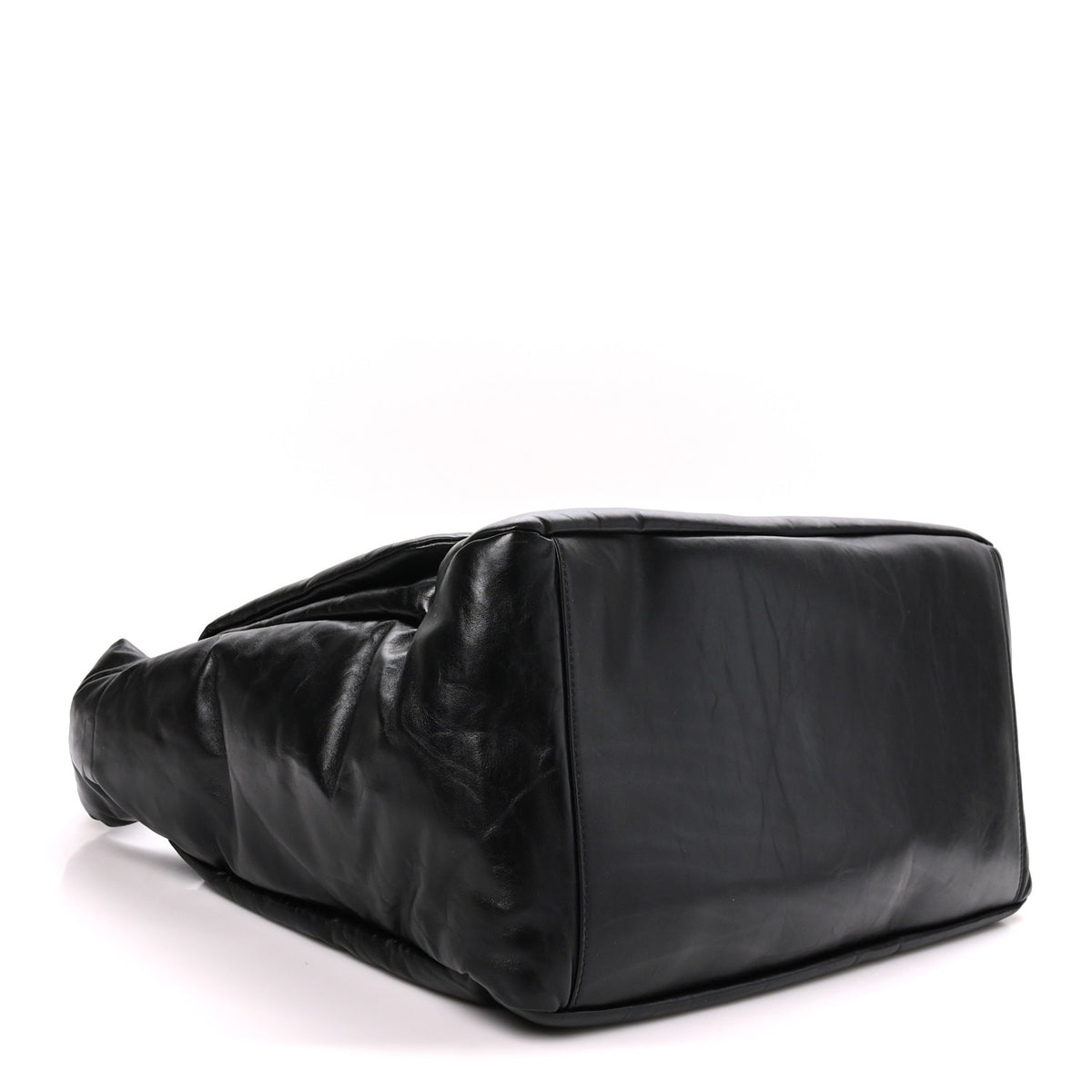 Calfskin Large Monaco Sling Shoulder Bag Black