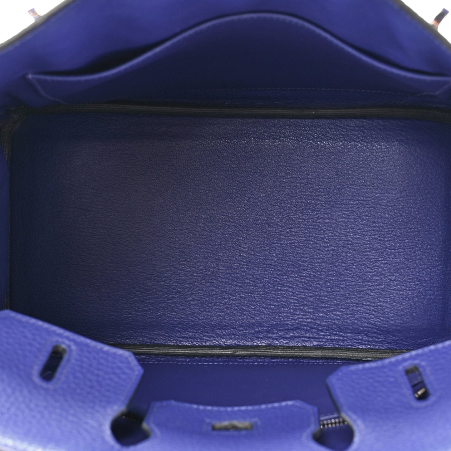 Taurillon Clemence Birkin 25 Bleu Electrique