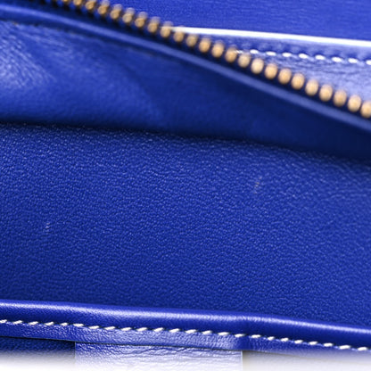 Celine Satin Calfskin Nano Debossed Luggage Inky Blue 9 of 11