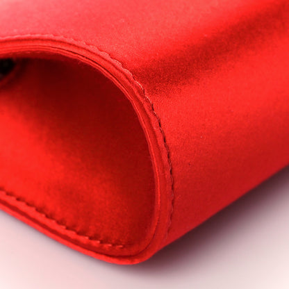 Christian Louboutin Satin Palmette Clutch Red 8 of 9