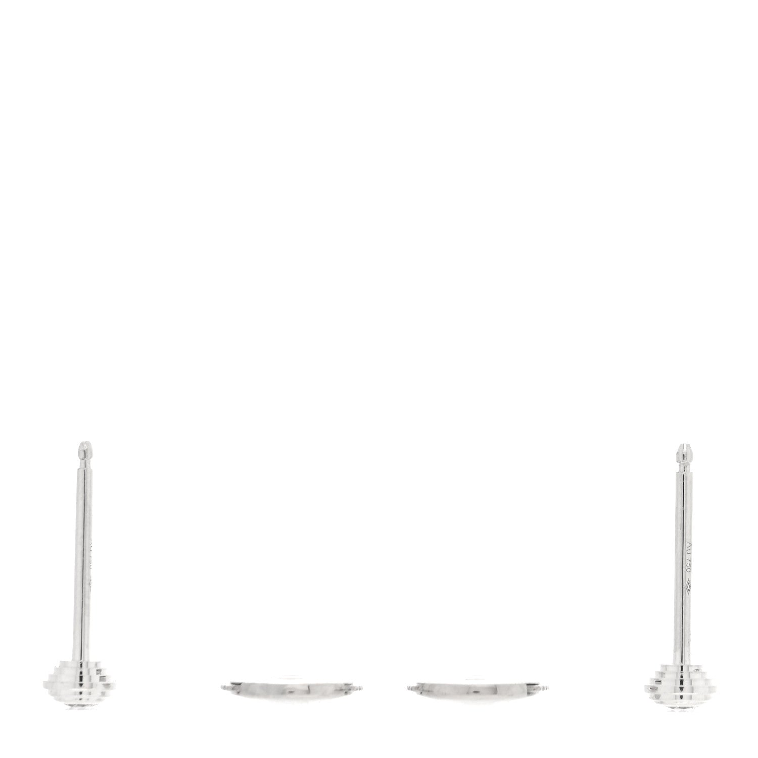 Cartier 18K White Gold Diamond XS D'Amour Earrings 3 of 5