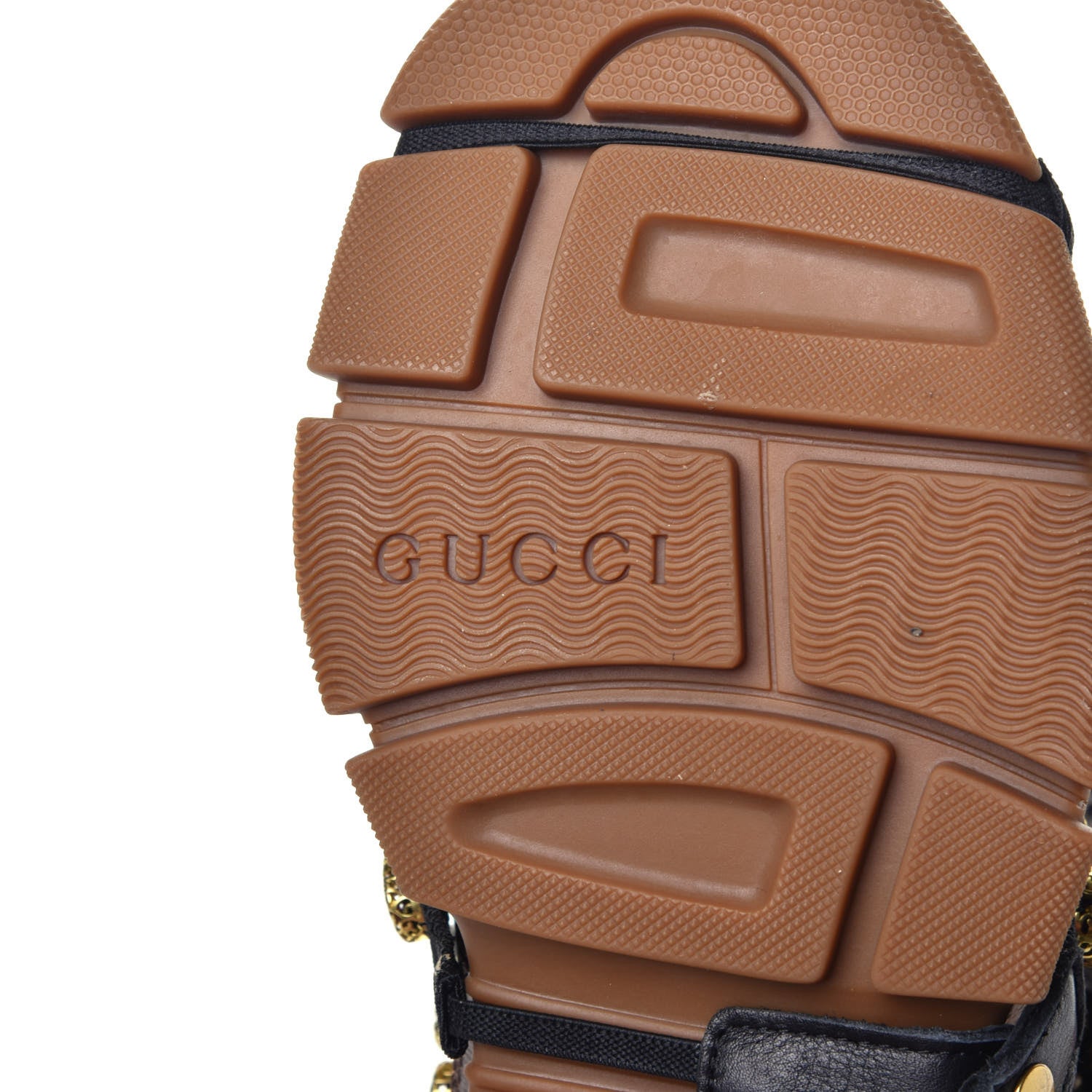 Gucci X SEGA Metallic Calfskin Mesh Removable Crystals Womens Flashtrek Sneakers 42 Rame Mystic White Lago 7 of 8