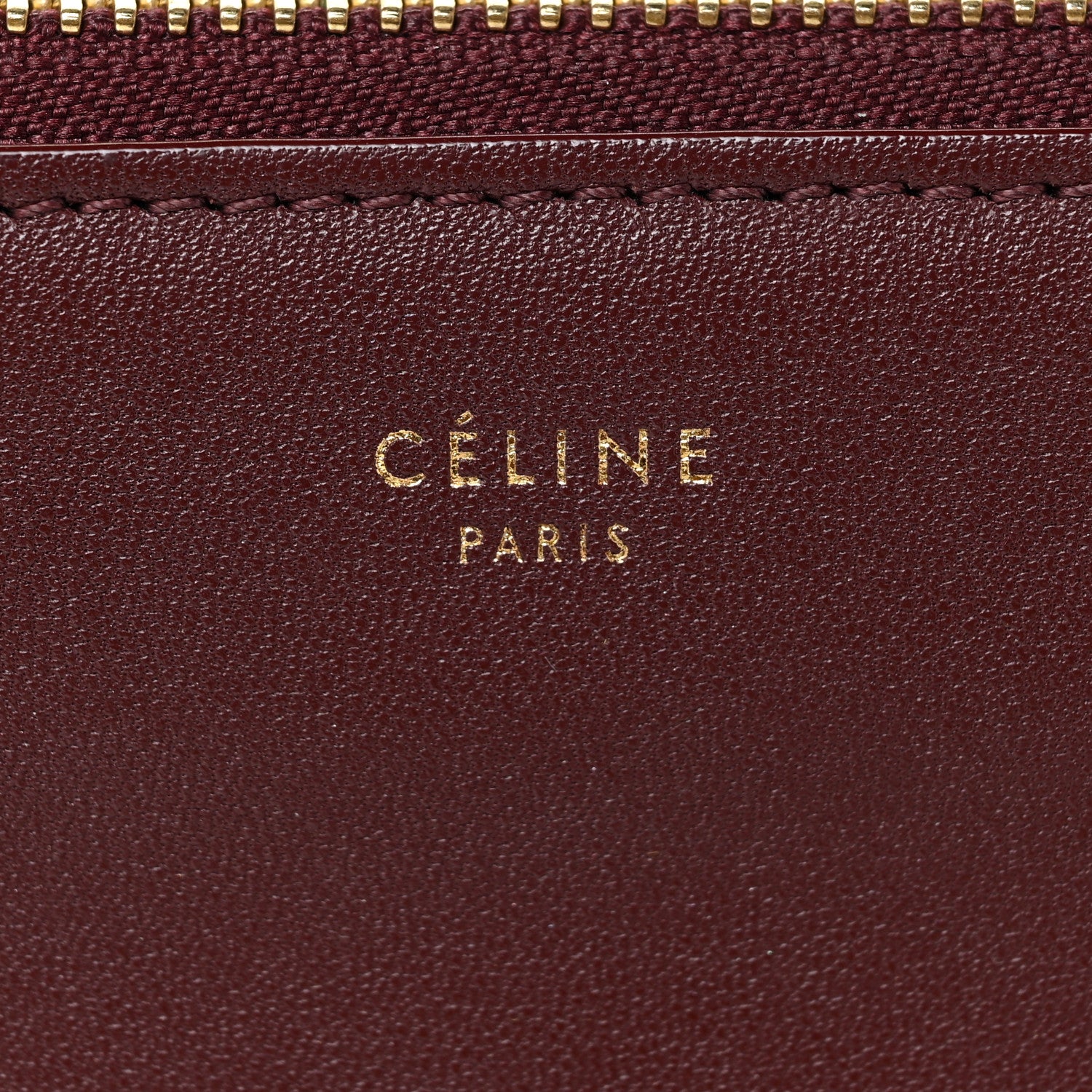 Celine Smooth Lambskin Small Trio Crossbody Bag Burgundy 10 of 12