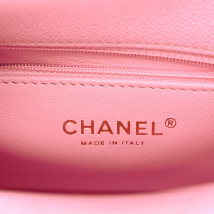 Chanel Caviar Quilted Mini Sweetheart Flap Lilac 6 of 11