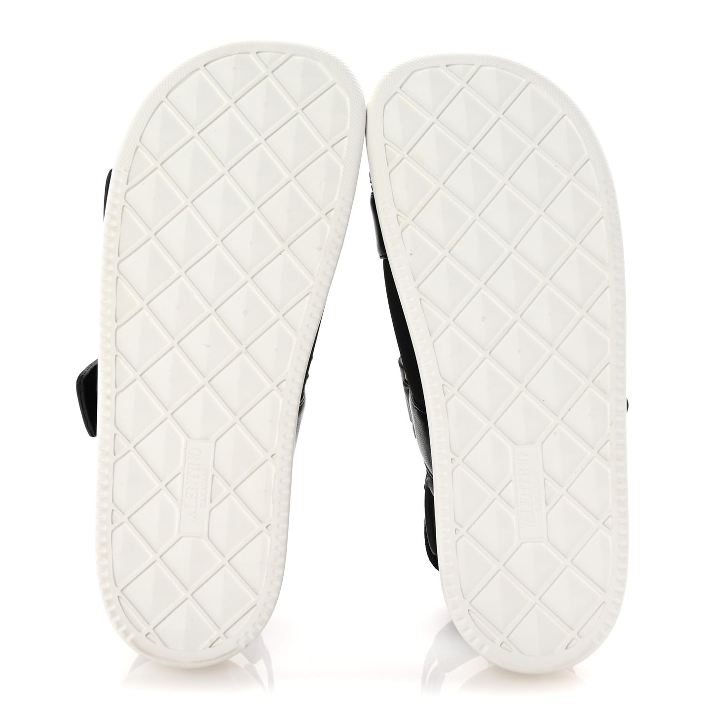 Nappa Neoprene Roman Stud Velcro Sandals 36 Black