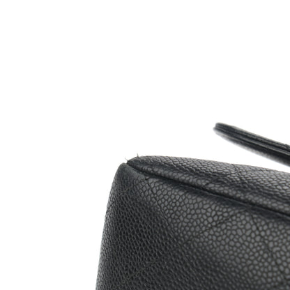Chanel Caviar Quilted Jumbo Single Flap Black 10 of 14