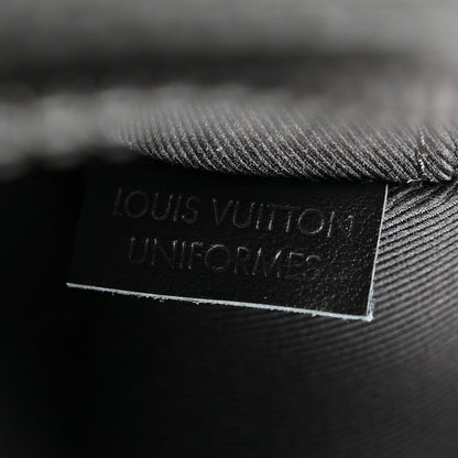 Louis Vuitton Taurillon Monogram Uniformes Solar Ray Soft Pochette Volga Belt Bag Black 6 of 11