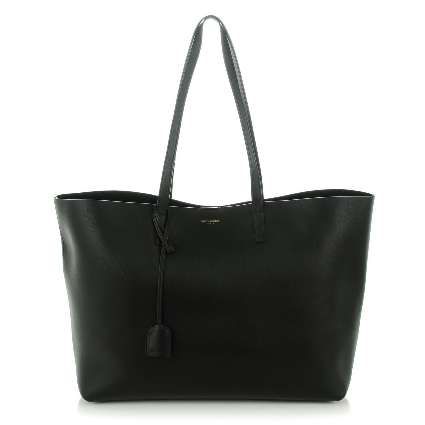 Calfskin Large Shopping Tote Black