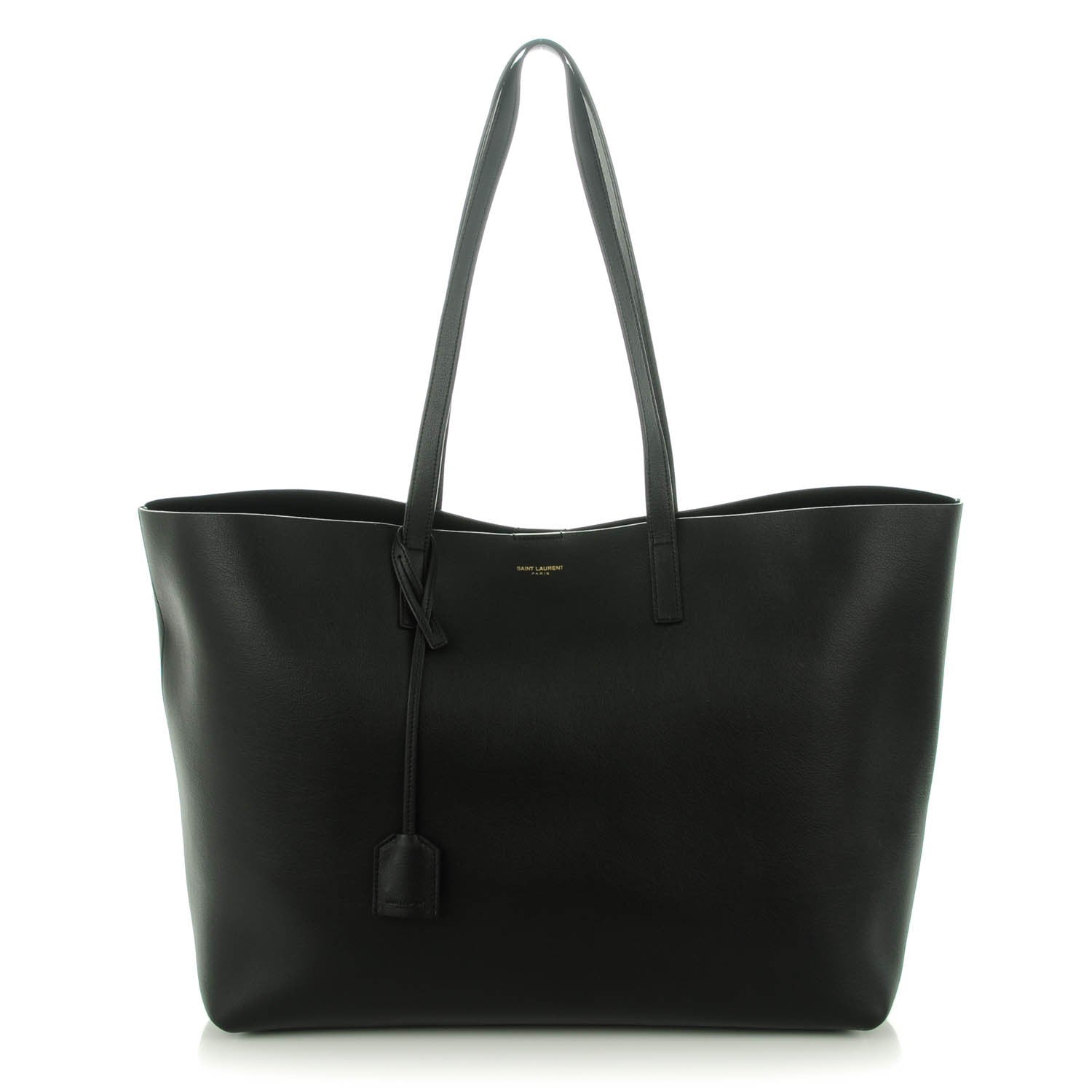 Saint Laurent Calfskin Large Shopping Tote Black 1 of 8