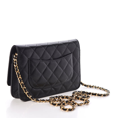 Chanel Caviar Quilted Wallet On Chain WOC Black 3 of 11