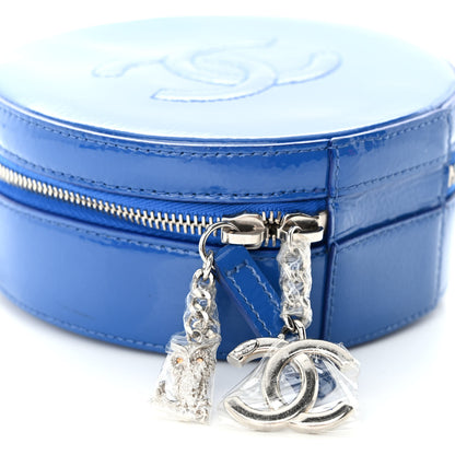Chanel Patent Round As Earth Evening Bag Blue 9 of 10