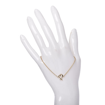 Tiffany 18K Yellow Gold Paloma Picasso Loving Heart Bracelet 2 of 5