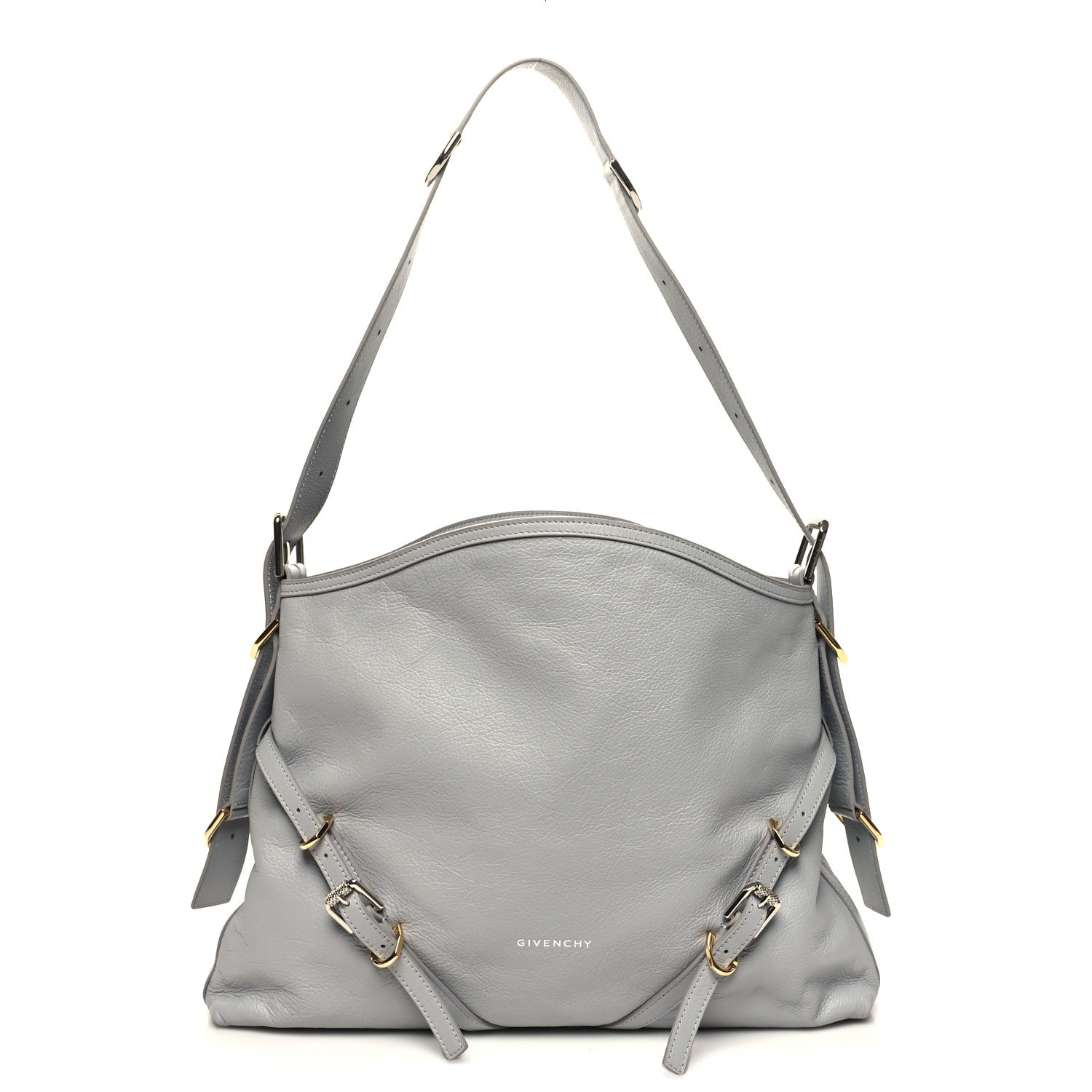 Givenchy Calfskin Medium Voyou Bag Light Grey 1 of 10