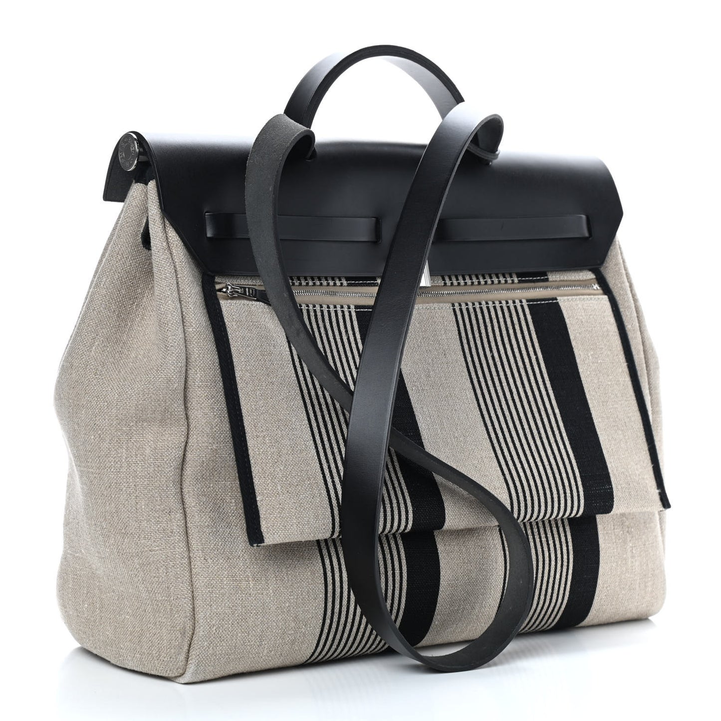 Vache Hunter Toile H Vibration Herbag Zip 39 MM Ecru Black White