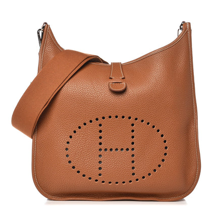 Hermes Taurillon Clemence Evelyne III GM Gold 1 of 7