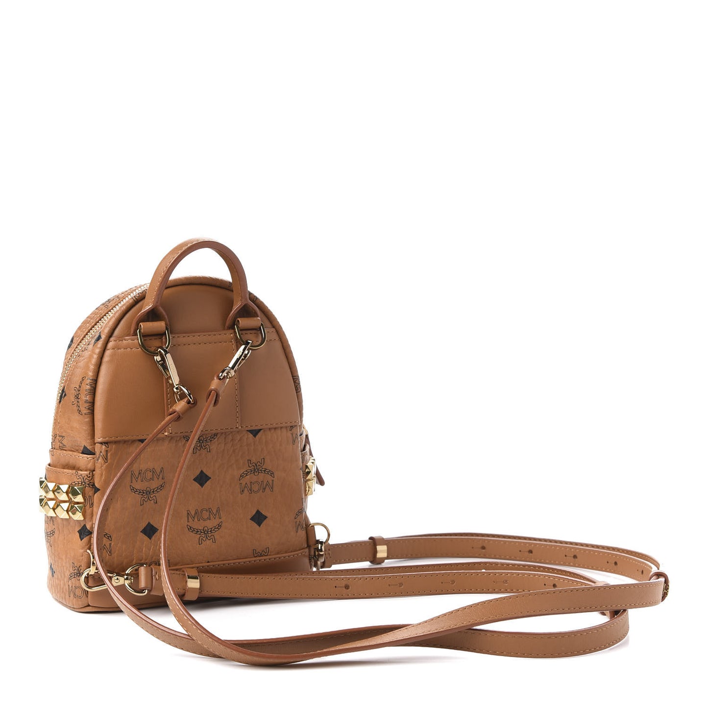 Visetos Side Stud X-Mini Stark Backpack Cognac