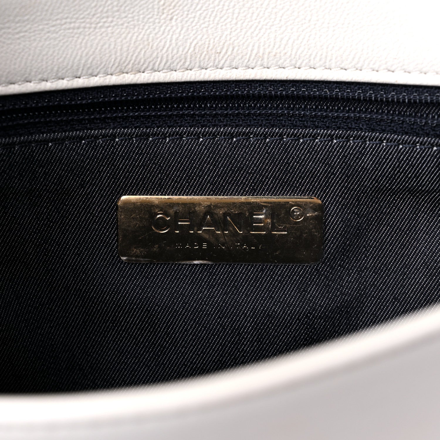 Chanel Lambskin CC Mania Flap Bag White 5 of 12