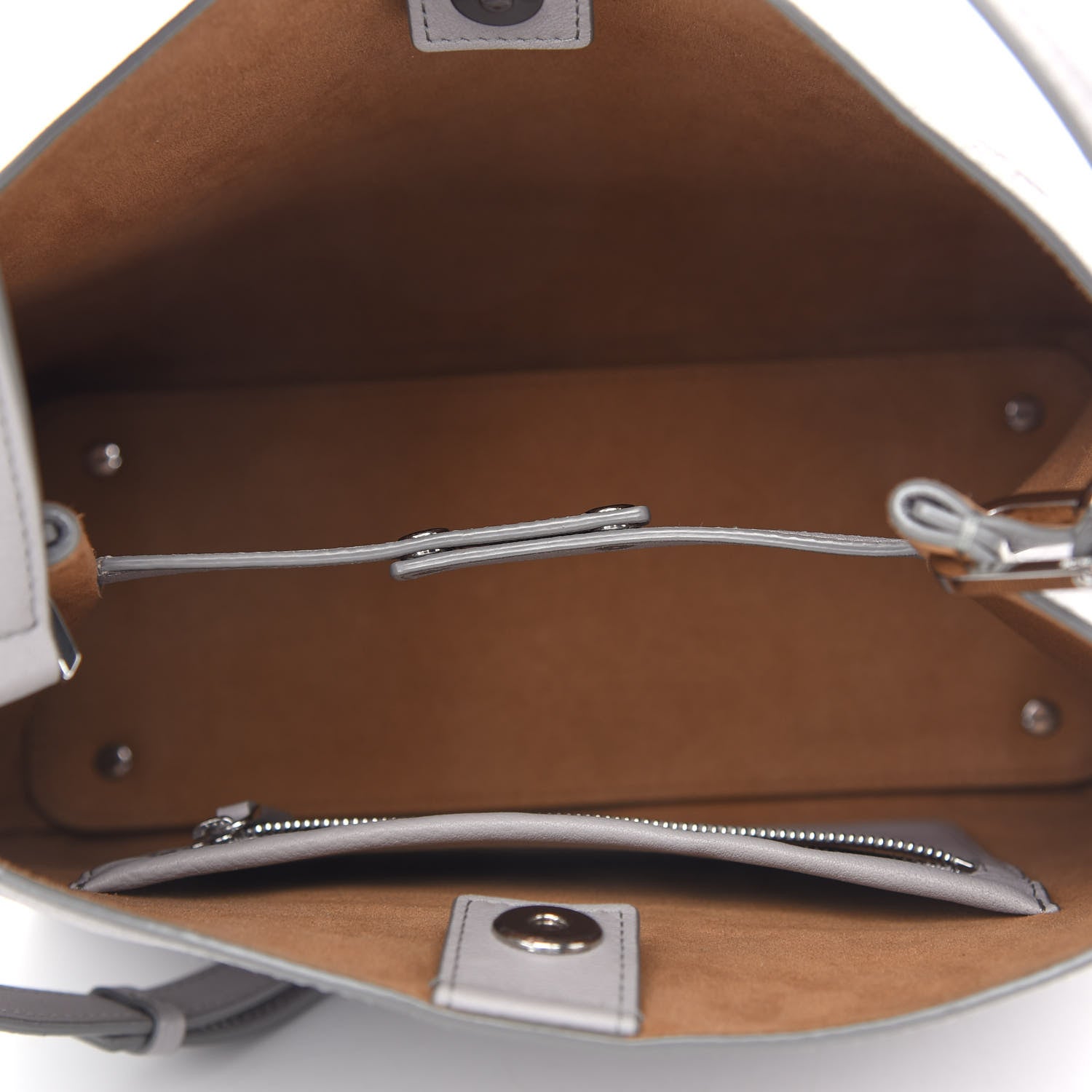 MCM Calfskin Ottomar Monogram Sarah Convertible Hobo Dove 7 of 9