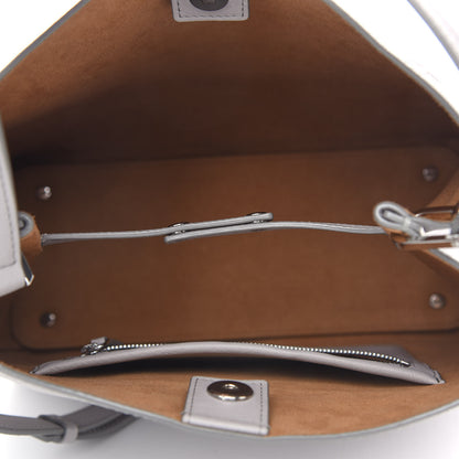 MCM Calfskin Ottomar Monogram Sarah Convertible Hobo Dove 7 of 9