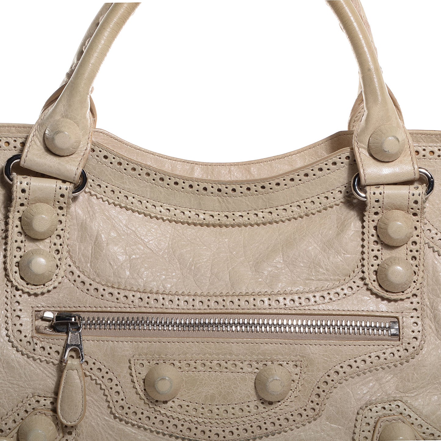 Agneau Giant Brogues Hardware City Praline