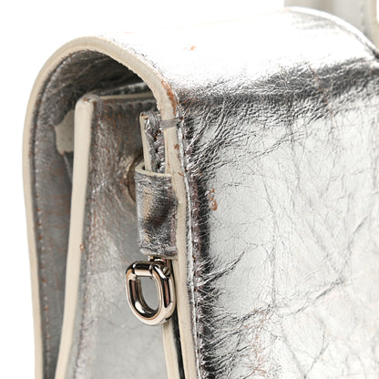 Christian Dior Metallic Calfskin Medium Diorever Flap Silver 13 of 16