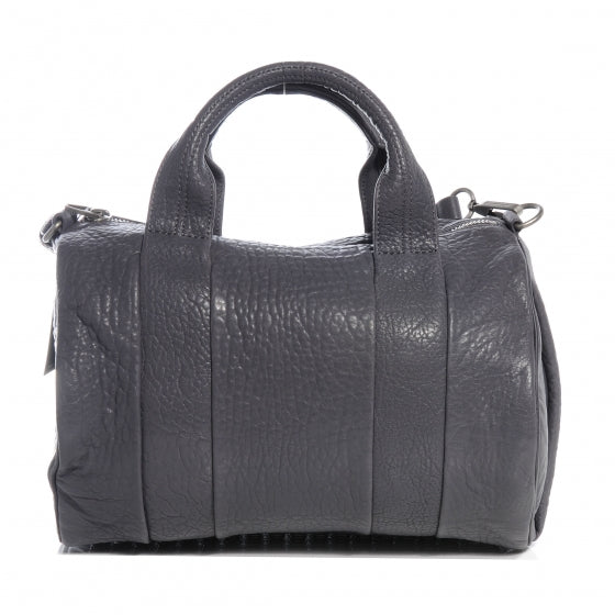 Alexander Wang Pebbled Lambskin Rocco Tundra w Antique Silver Hardware 2 of 7