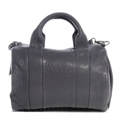 Alexander Wang Pebbled Lambskin Rocco Tundra w Antique Silver Hardware 2 of 7