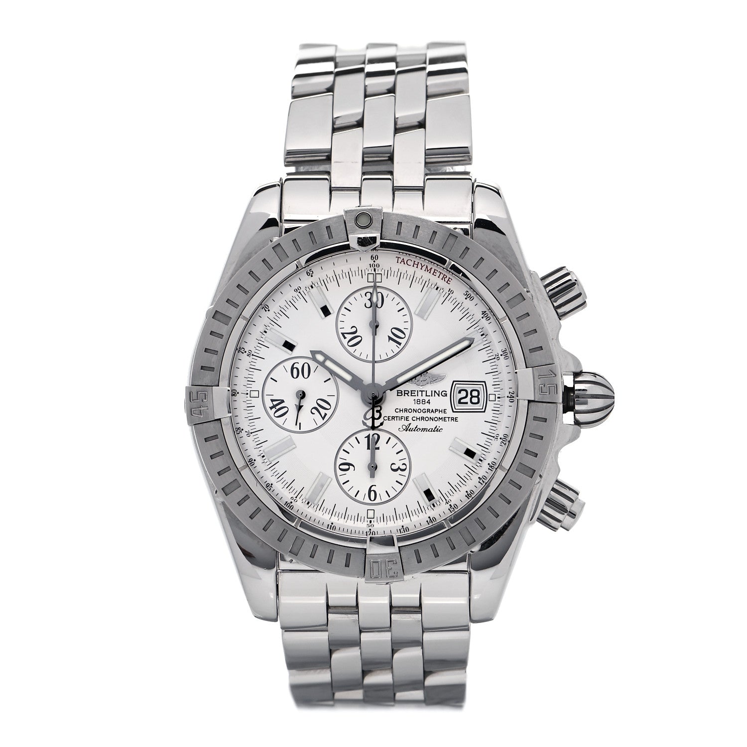 Breitling Stainless Steel Mother of Pearl 44mm Chronomat Automatic Watch A13356 1 of 5