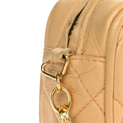 Chanel Lambskin Quilted Tassel Flap Camera Case Beige 16 of 16