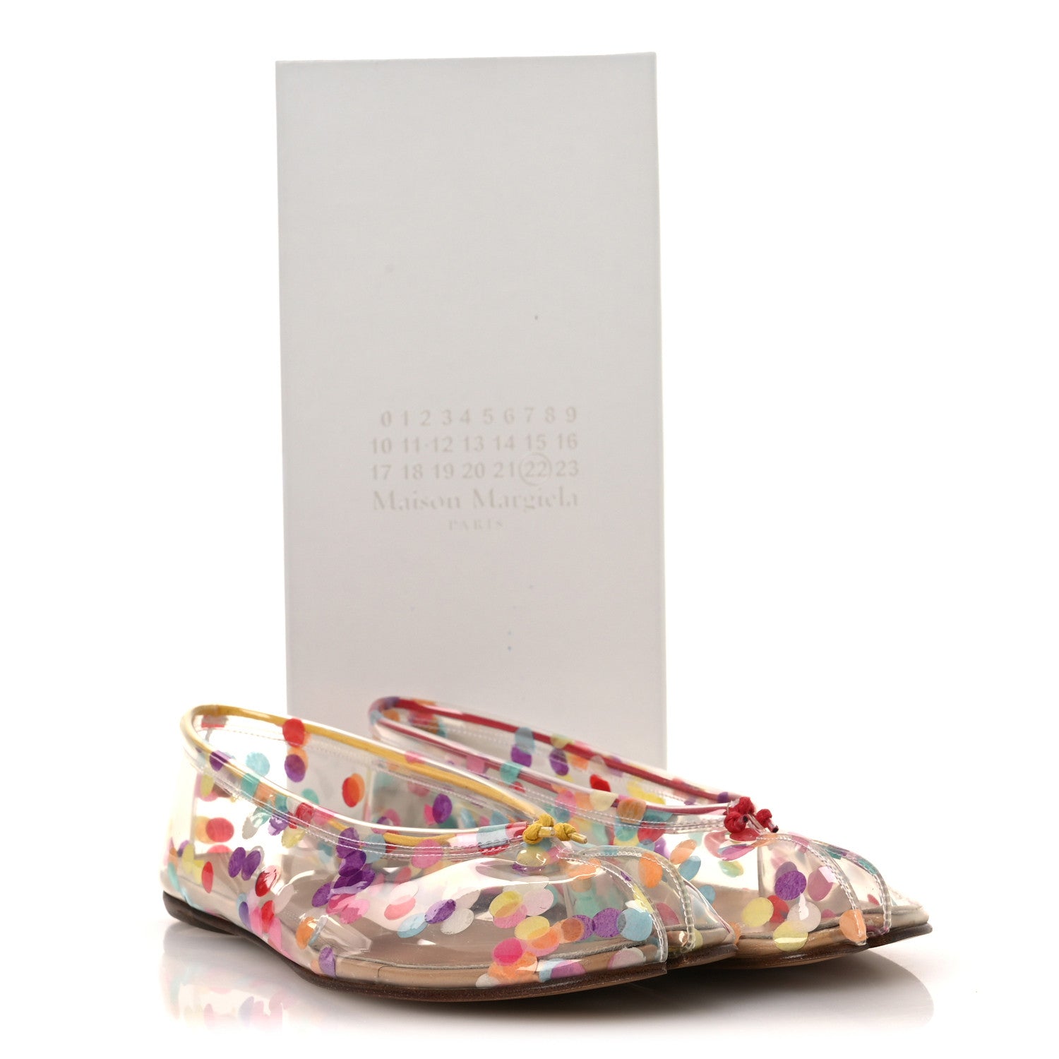 Maison Margiela PVC Confetti Printed Tabi Ballerina Flats 39 Multicolor 11 of 11