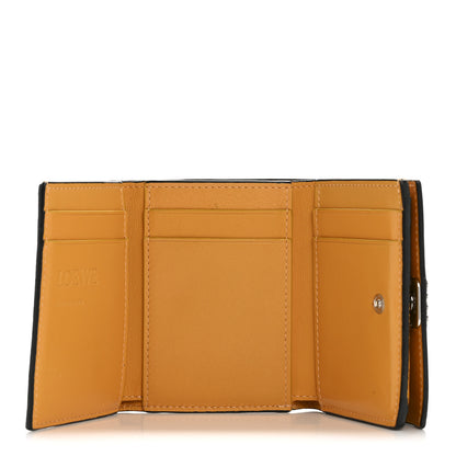 Loewe Grained Calfskin Anagram Trifold Wallet Sunflower 5 of 10