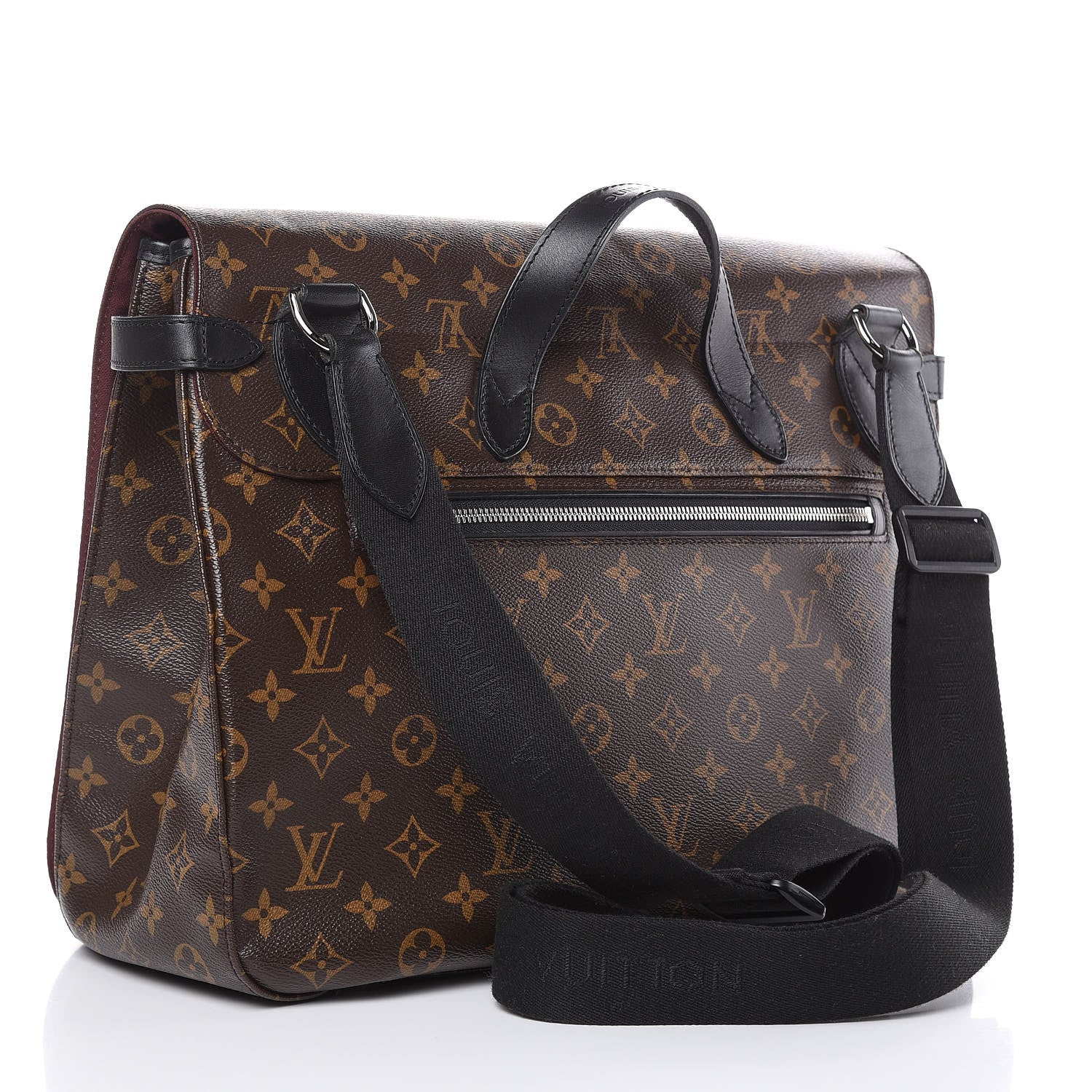 Louis Vuitton Monogram Macassar Drake Messenger 3 of 9