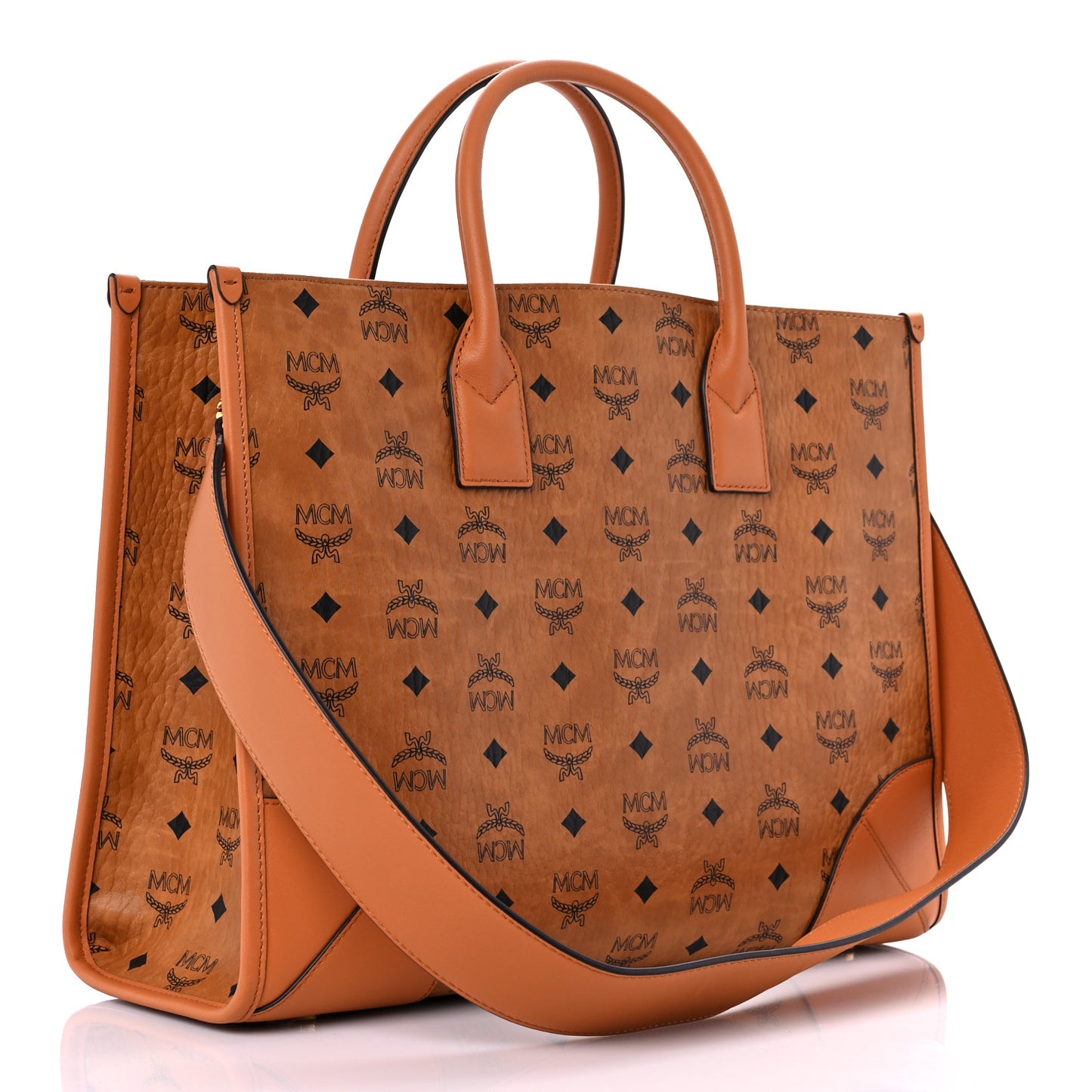Visetos Large Munich Tote Cognac