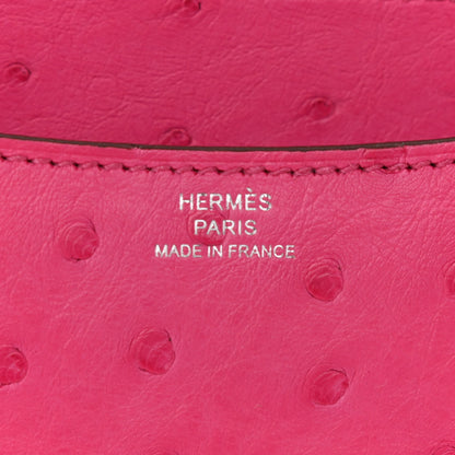 Hermes Ostrich Constance 18 Rose Tyrien 6 of 11