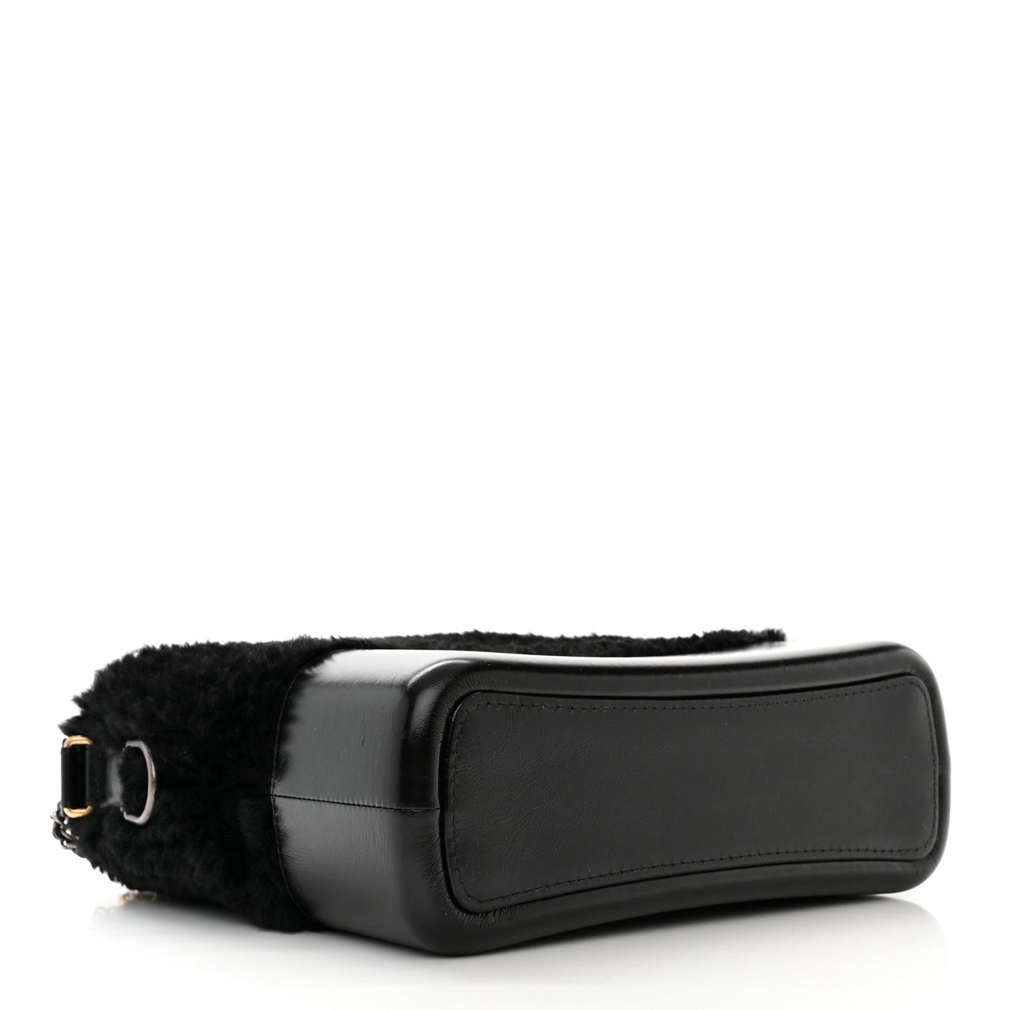 Shearling Medium Gabrielle Hobo Black