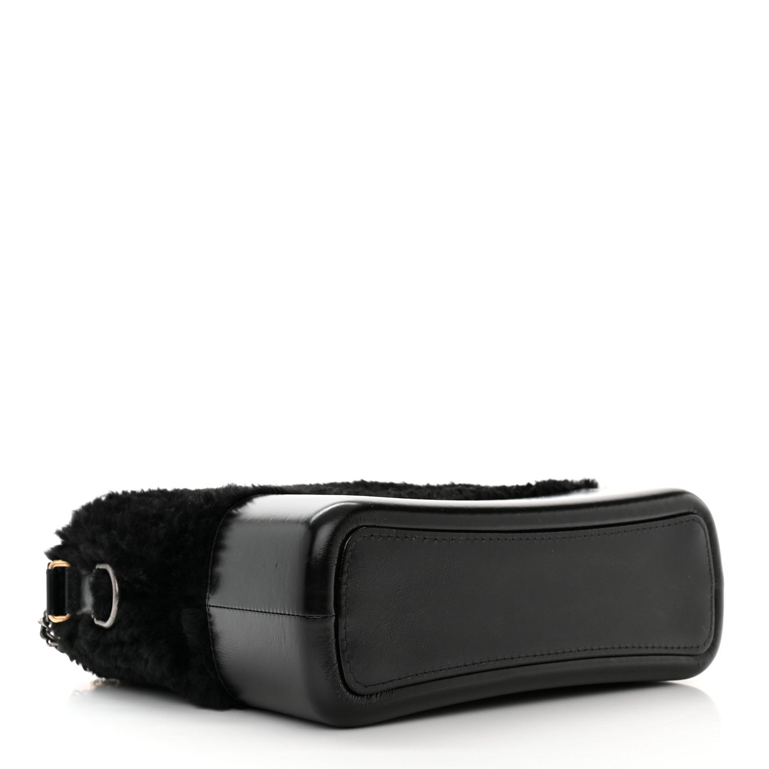 Chanel Shearling Medium Gabrielle Hobo Black 4 of 10