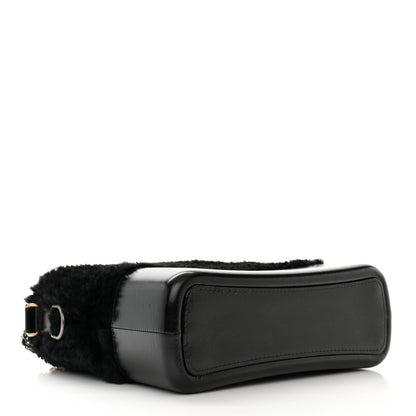 Chanel Shearling Medium Gabrielle Hobo Black 4 of 10