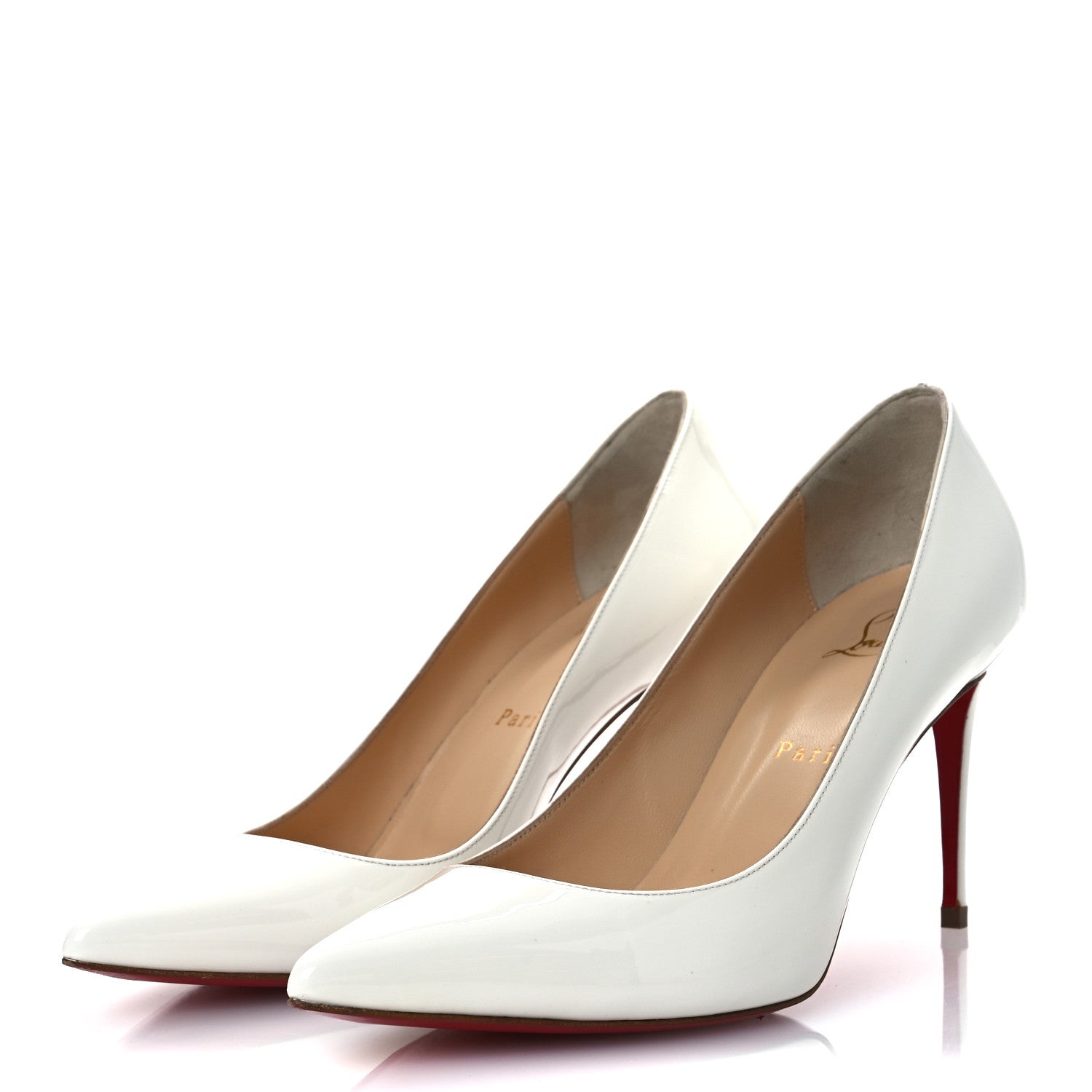 Christian Louboutin Patent So Kate 85 Pumps 37.5 White 4 of 11
