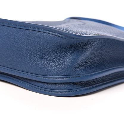 Hermes Taurillon Clemence Evelyne III PM Deep Bleu 8 of 10