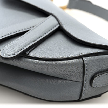 Christian Dior Grained Calfskin Mini Saddle Bag Sky Blue 9 of 9