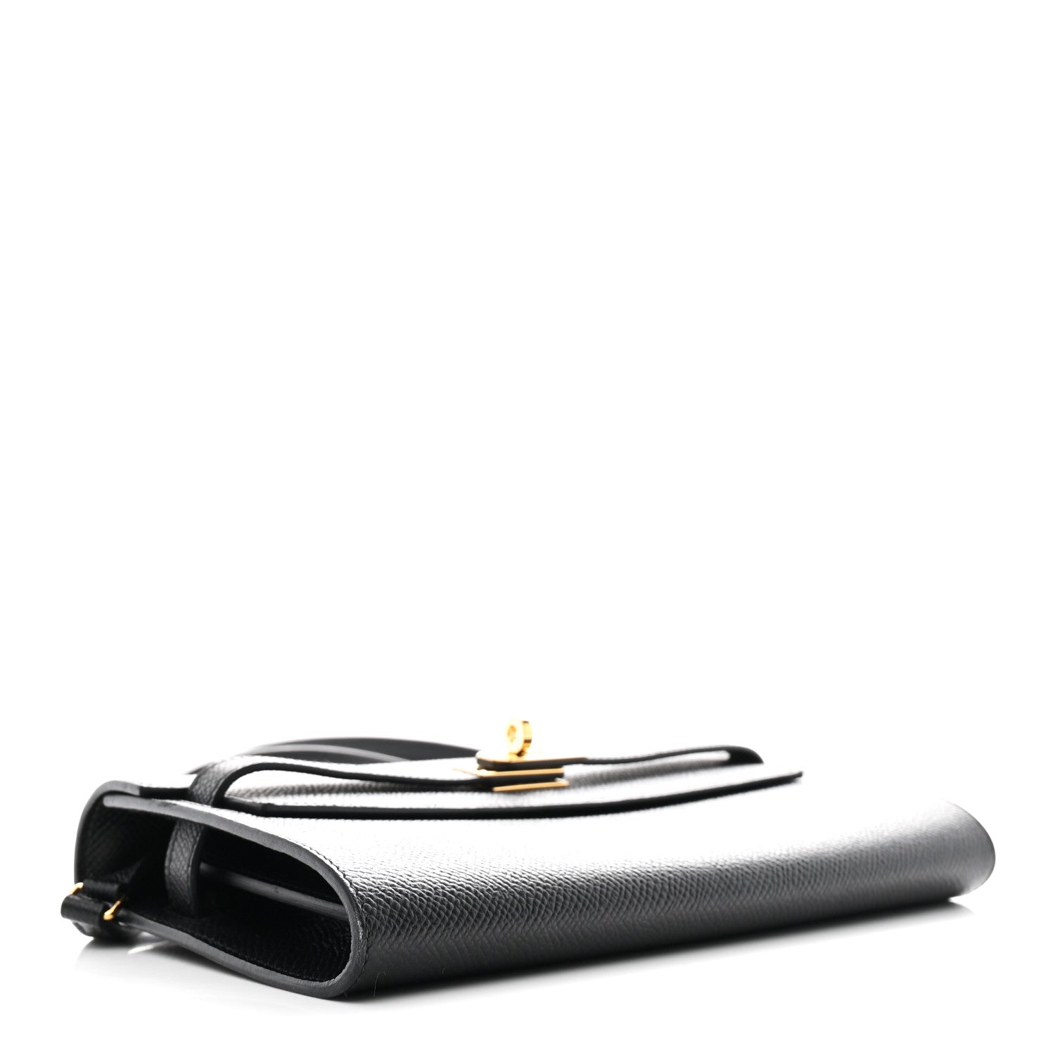 Hermes Epsom Kelly Wallet To Go Black 4 of 12